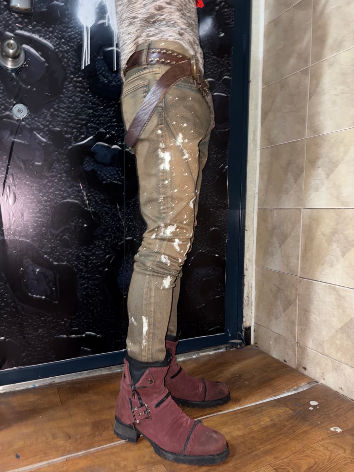 SEIGEKI printing wash denim jeans 상품이미지4