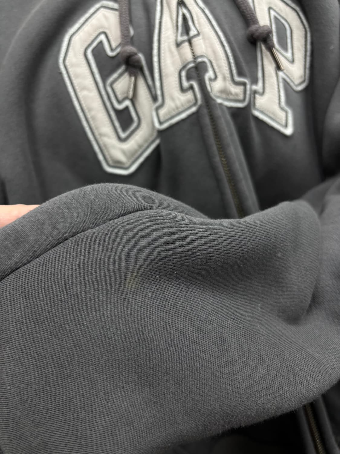 GAP 쉐르파 그레이 후드집업 상품이미지9