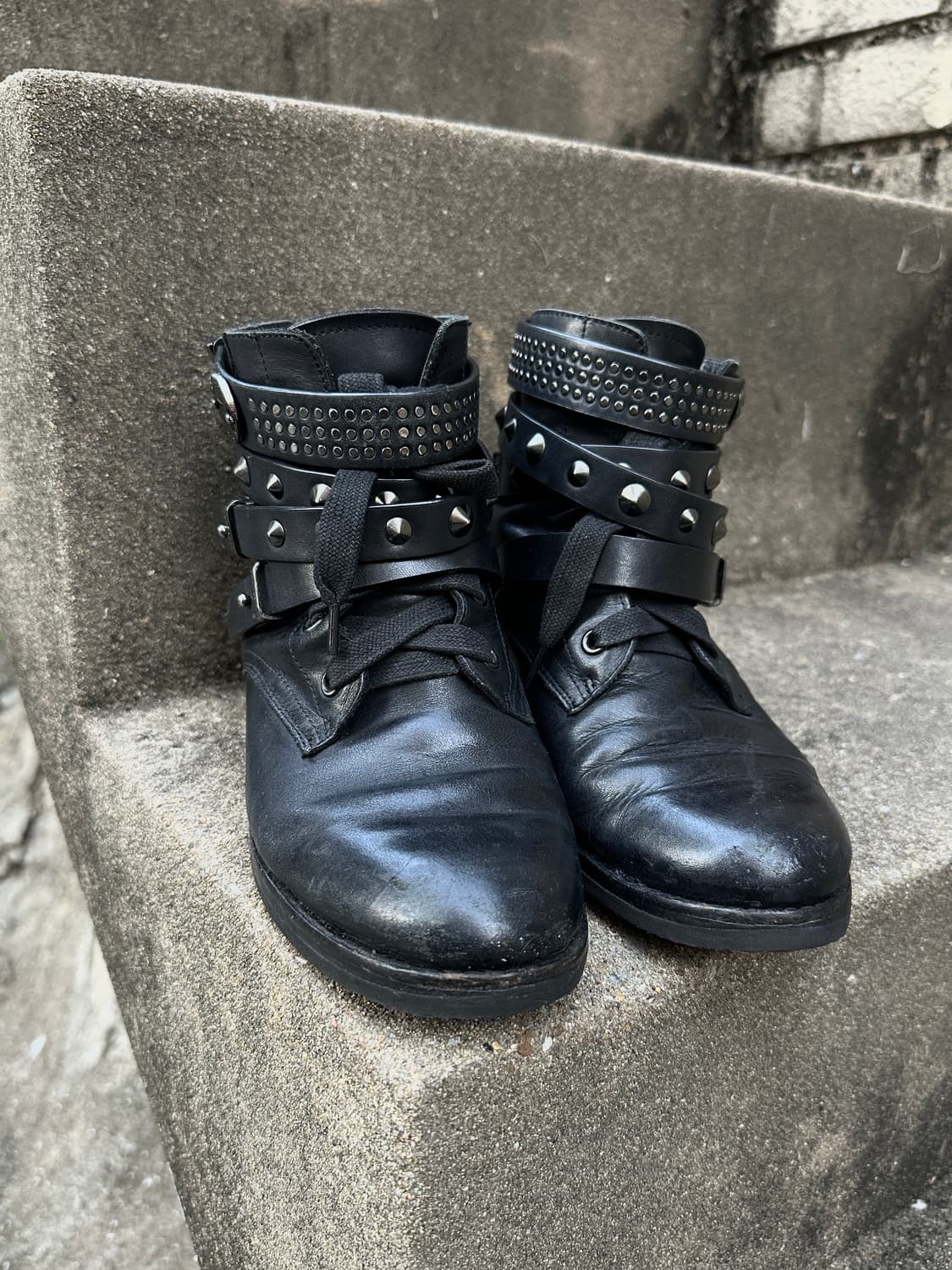 Metro City Punk stud bondage boots 상품이미지3