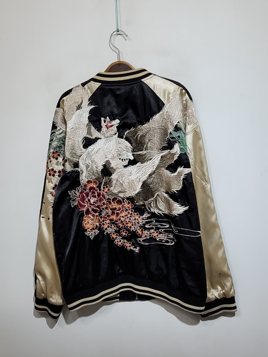 (XL) 구미호 스카잔 점퍼 블루종 자수 스카장 자켓  상품이미지5