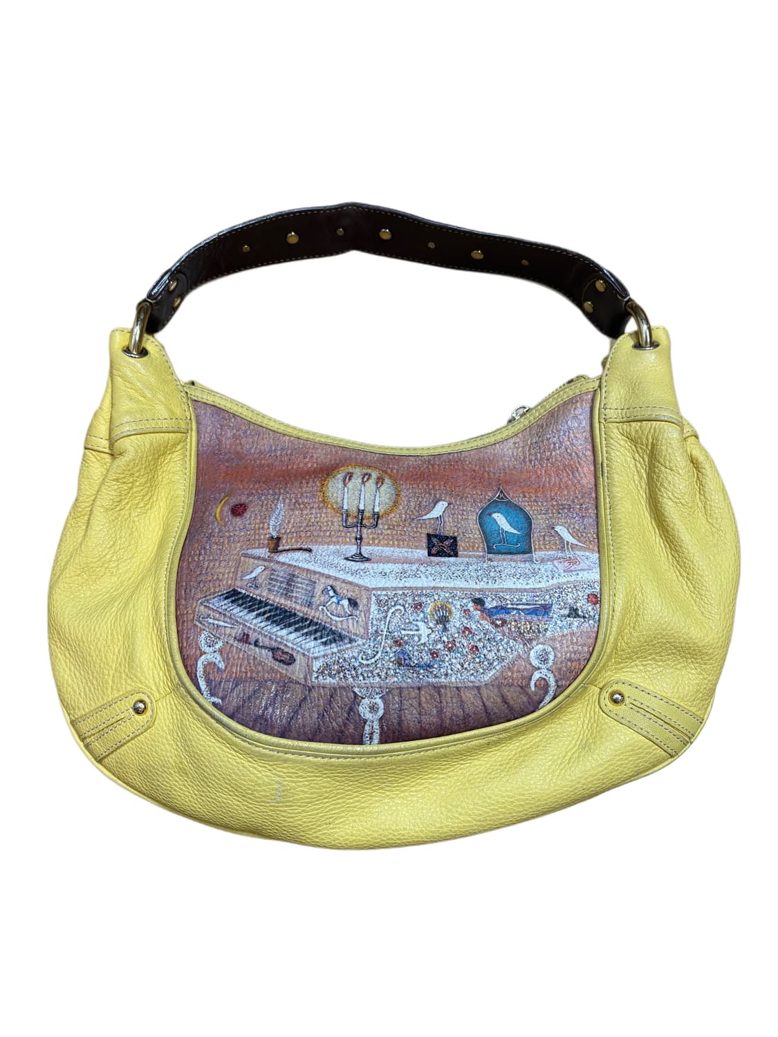 SONOVI 빈티지 일러스트 스터드 숄더백 상품이미지3