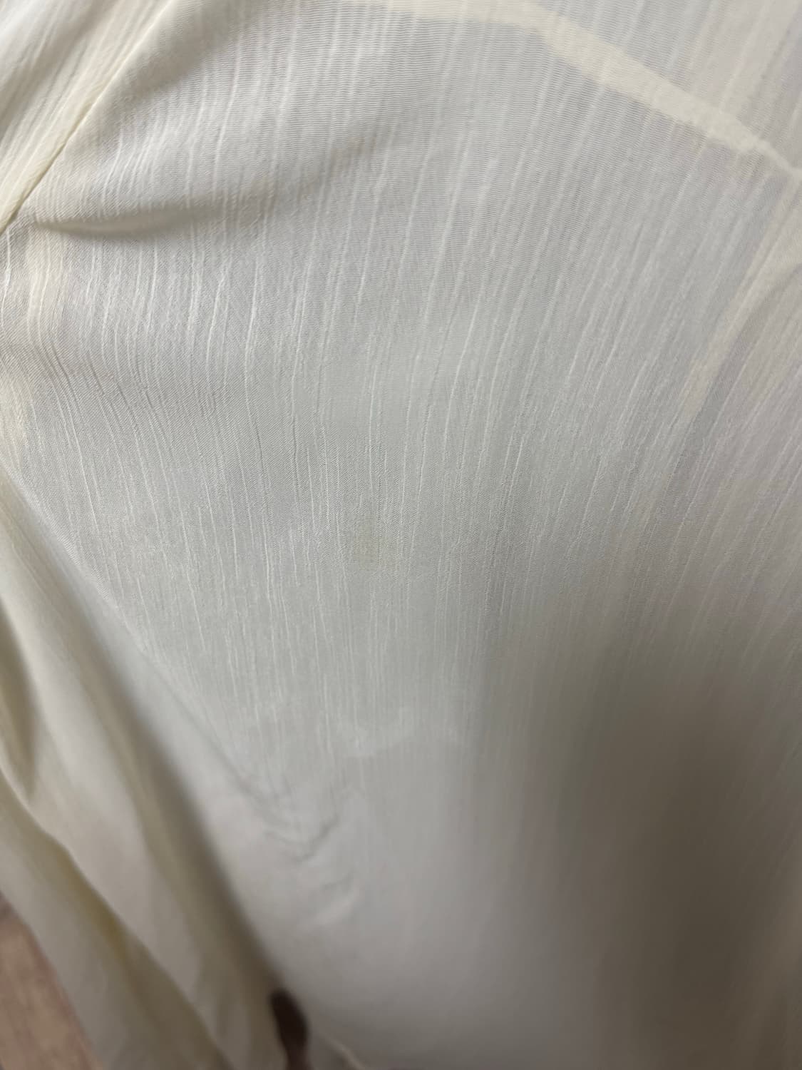 SHEER UNBALANCE LAYERED DR ESS_ECRU 상품이미지2