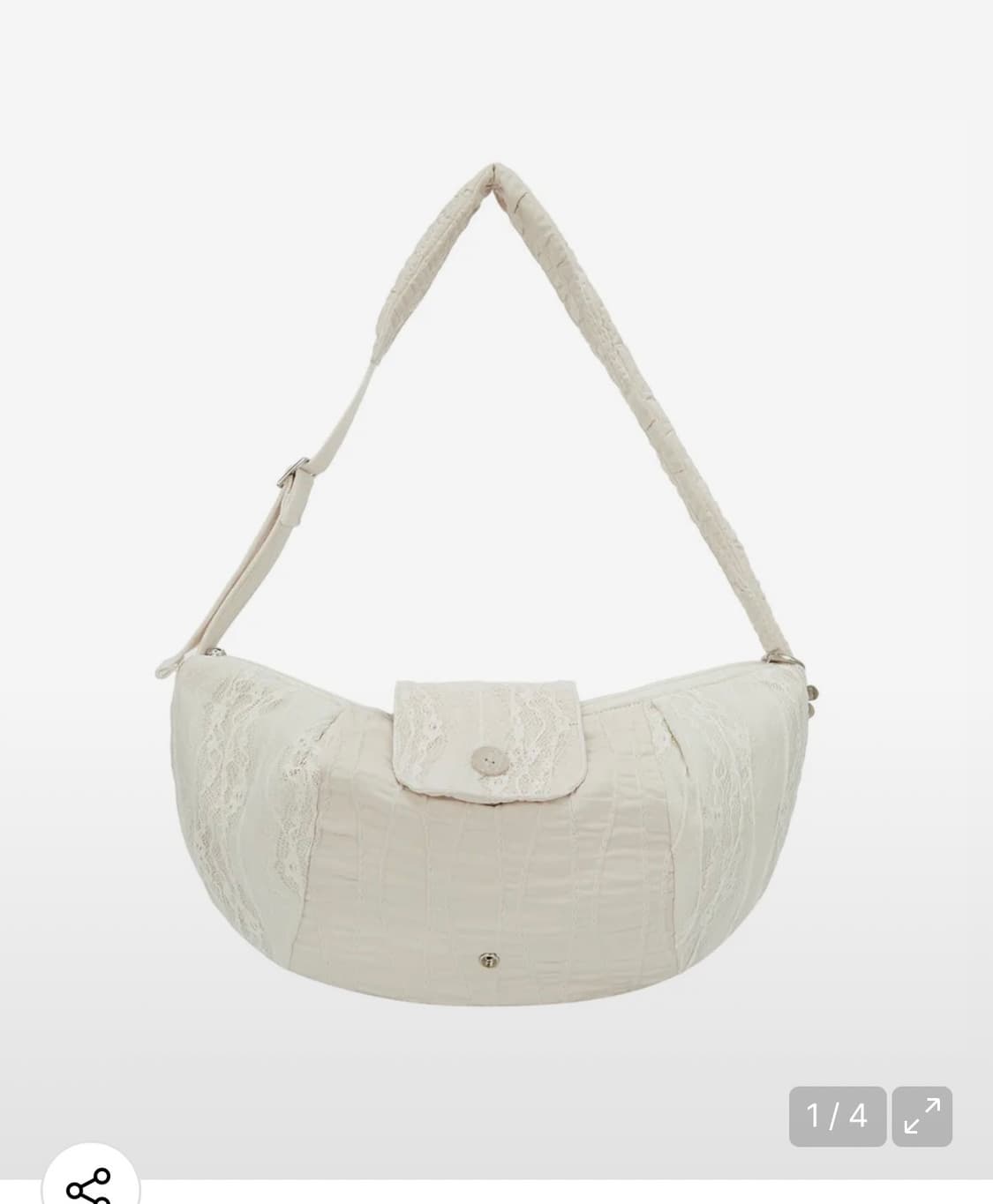 (구함) 허그유어스킨 패치워크 크로스백 베이지 상품이미지1