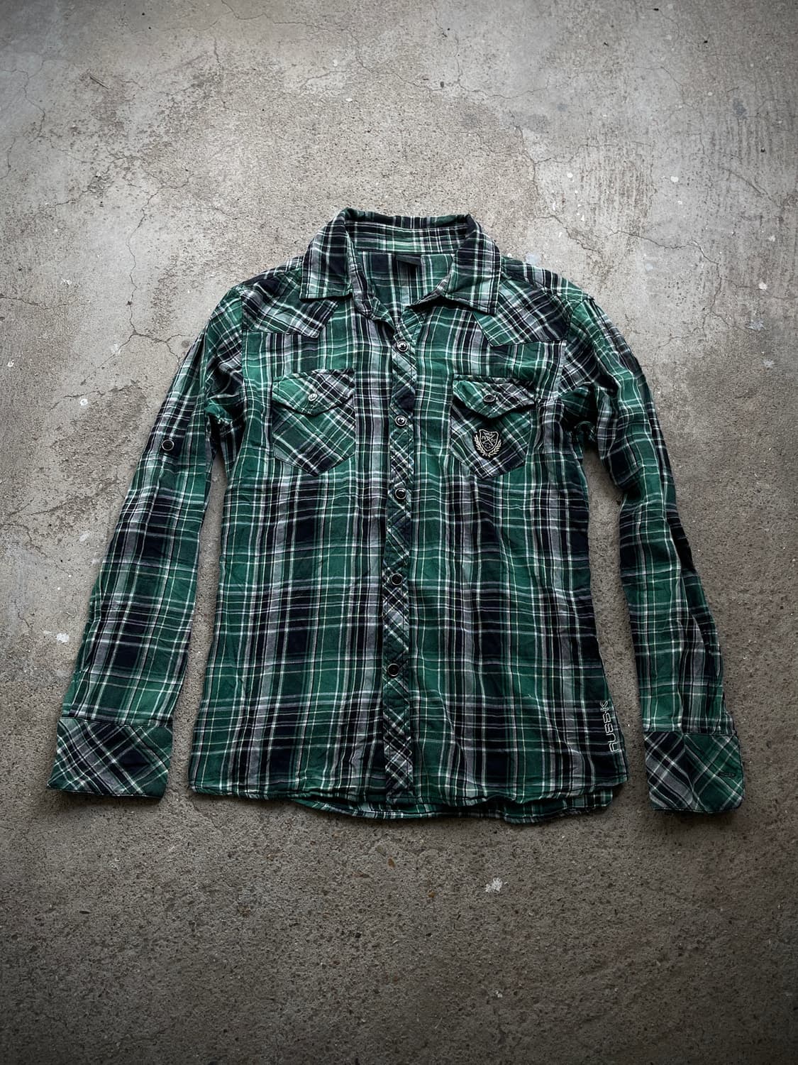 (Russ.k)punk check slim shirts 상품이미지1