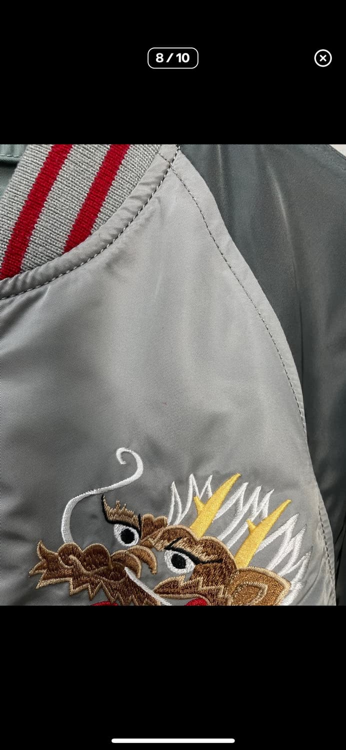 알파인더스트리 MA-1 수베니어 더블 드래곤 리버시블 자켓 A3214 상품이미지9