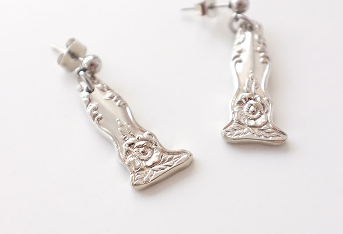 빈티지 커트러리로 만든 빈티지 스푼귀걸이 빈티지귀걸이 상품이미지6