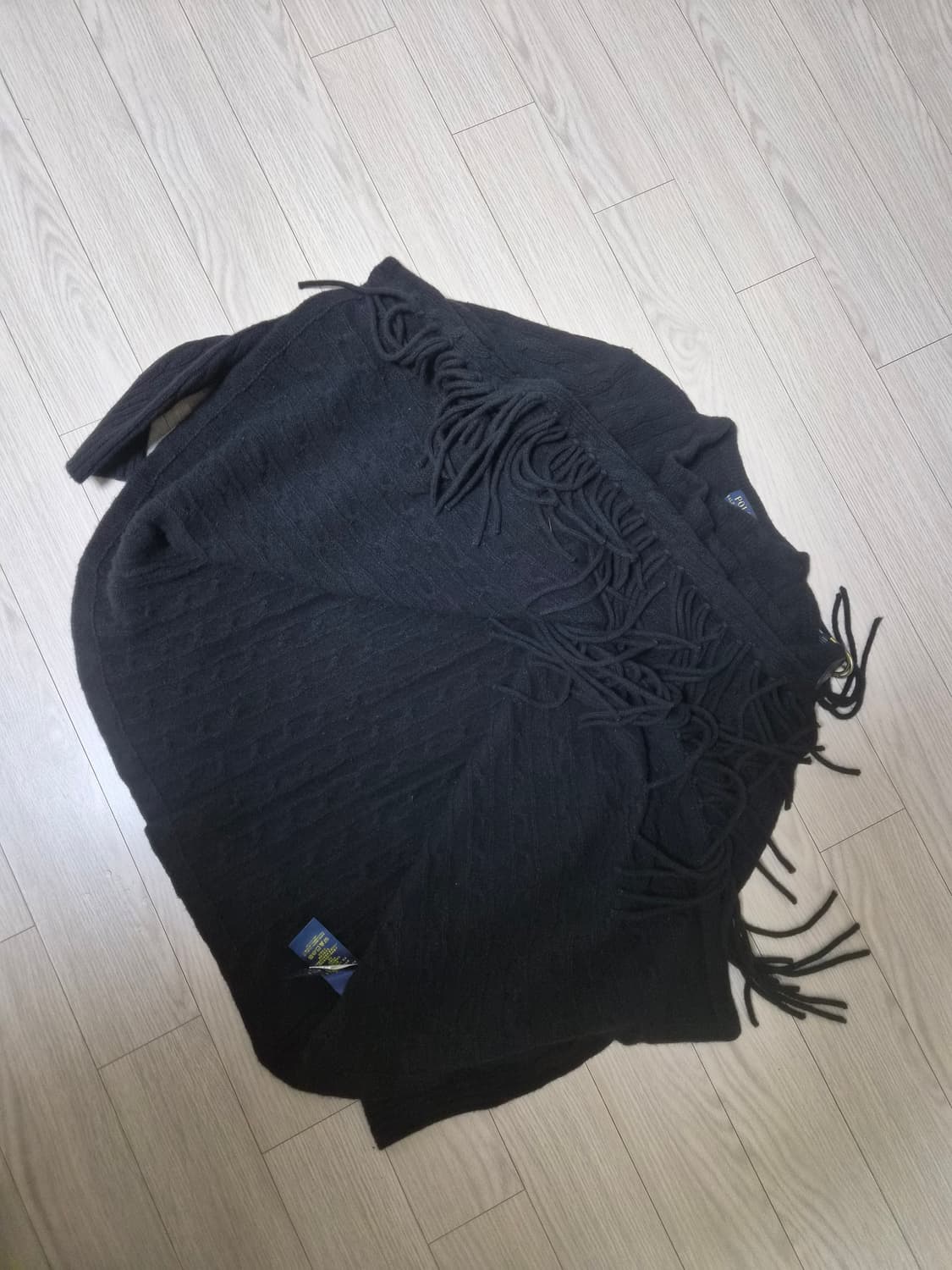 Polo 폴로  케이프 모케시미어혼방 니트 상품이미지4