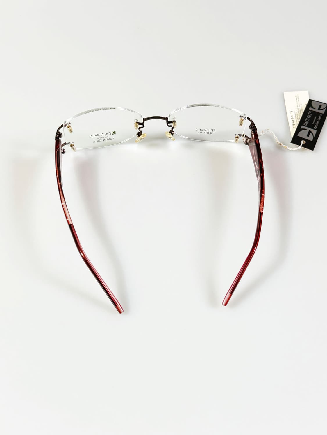 PATTI PATTI 오벌 무테 프레임 빈티지 안경 상품이미지5