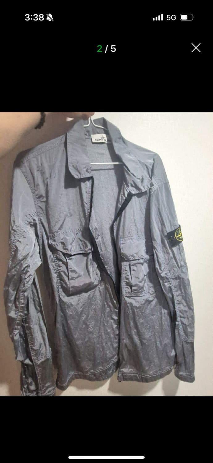 백화점판)  스톤아일랜드 나일론 셔츠 100 사이즈 상품이미지1