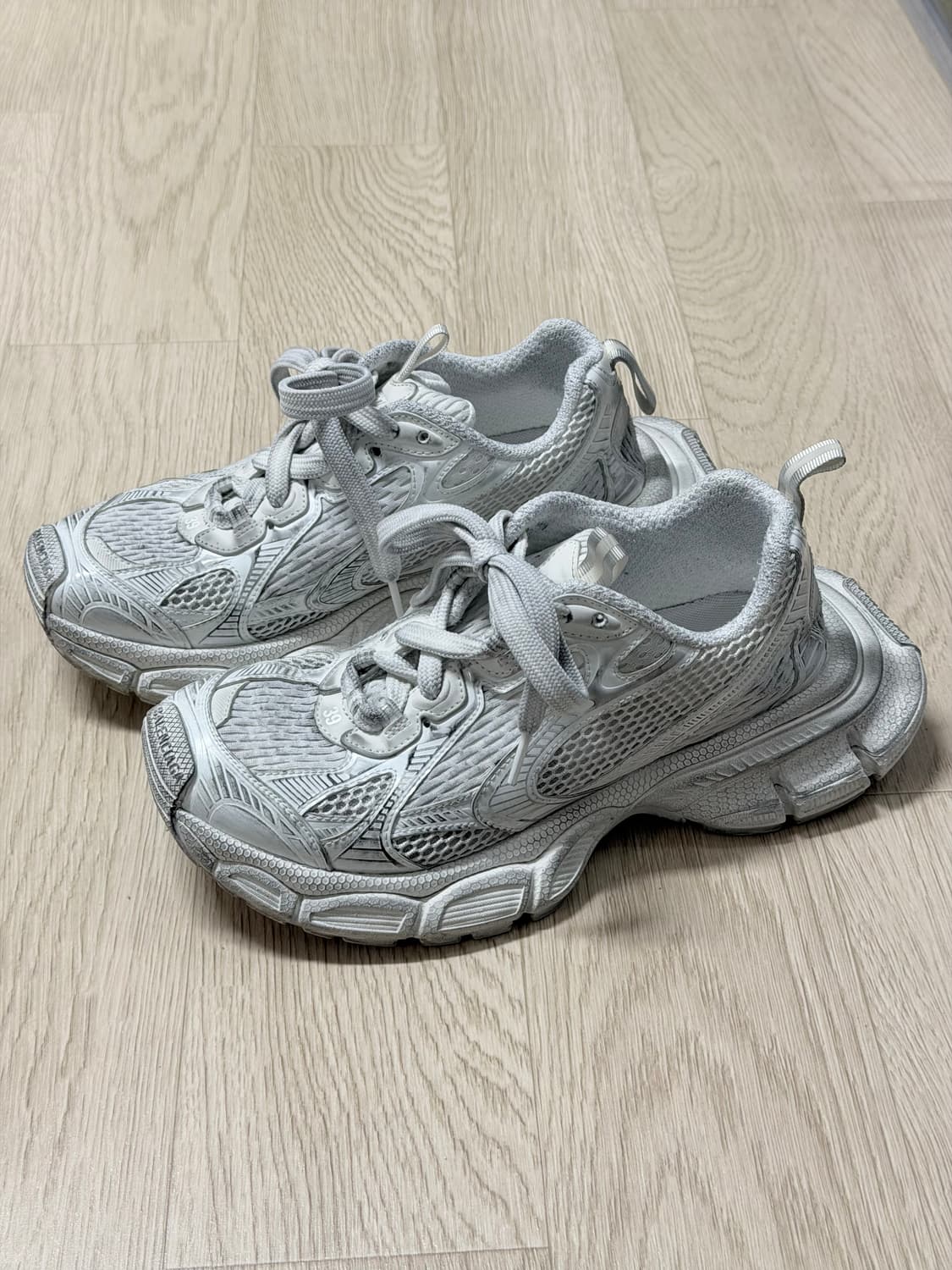 (39) 발렌시아가 3xl 스니커즈 화이트 올백 올화이트 상품이미지1