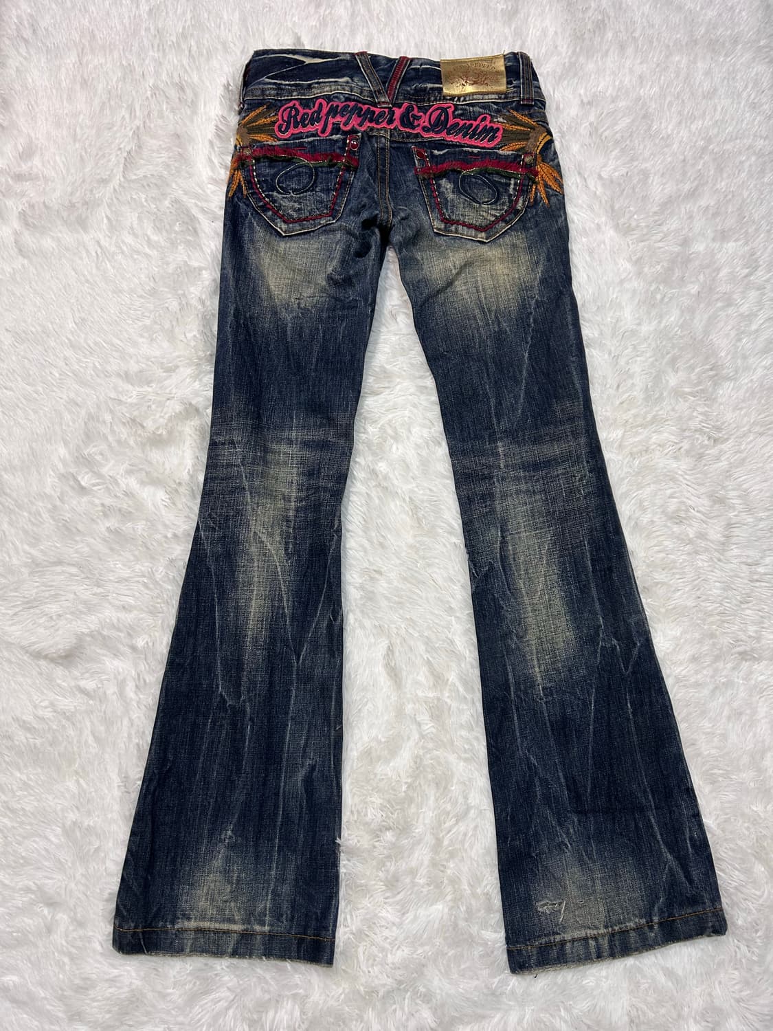 red pepper y2k detailed bootscut denim 상품이미지4