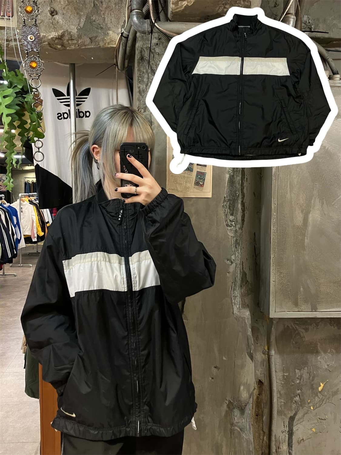 나이키 바람막이 블랙 M  #csz676 상품이미지1