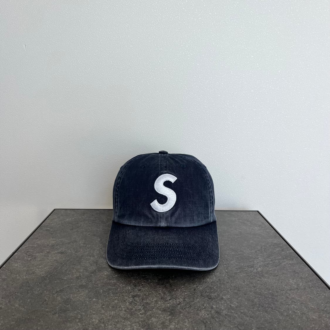 (OS) 슈프림 S로고 볼캡 모자 23FW 피그먼트 네이비 상품이미지1