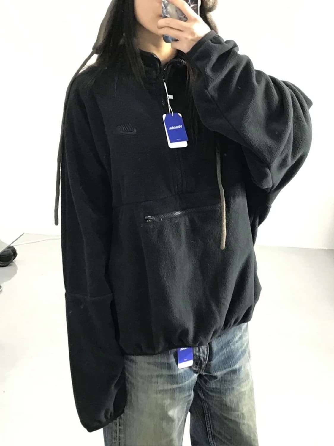 나이키 오버핏 반집업 아노락 후리스 플리스 상품이미지1