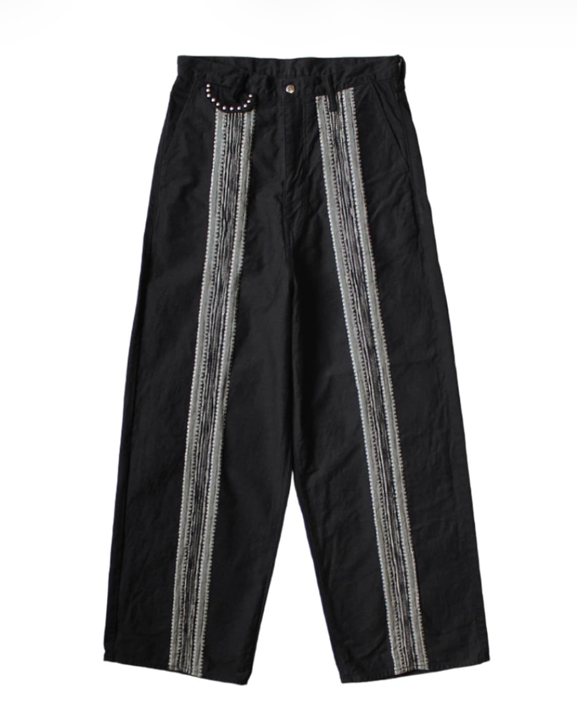 [2][M] 캐피탈 12온즈 애로우 패턴 자카드 데님 포트 배기 팬츠  상품이미지9