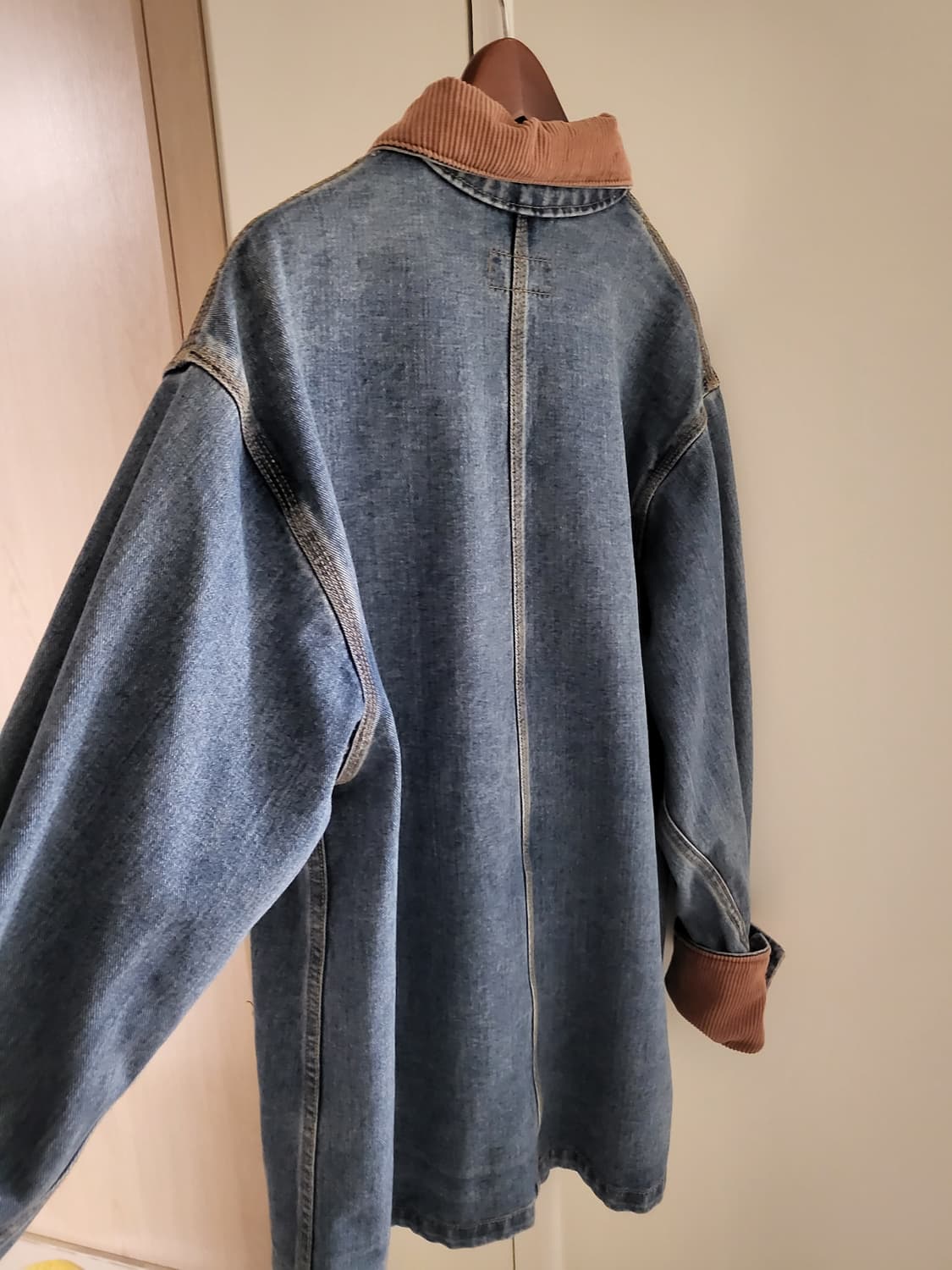 데님 청자켓 남녀공용 핏 상품이미지4