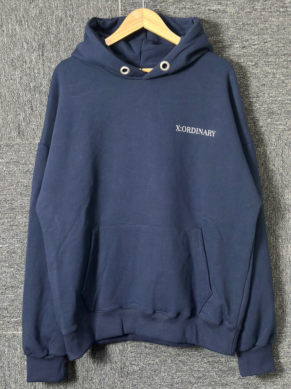 X:ORDINARY 네이비 후드티 52 새상품 상품이미지1