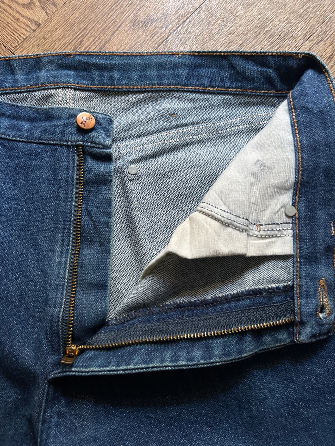 [34]랭글러 USA 스트레이트핏 진청 데님 팬츠 상품이미지3