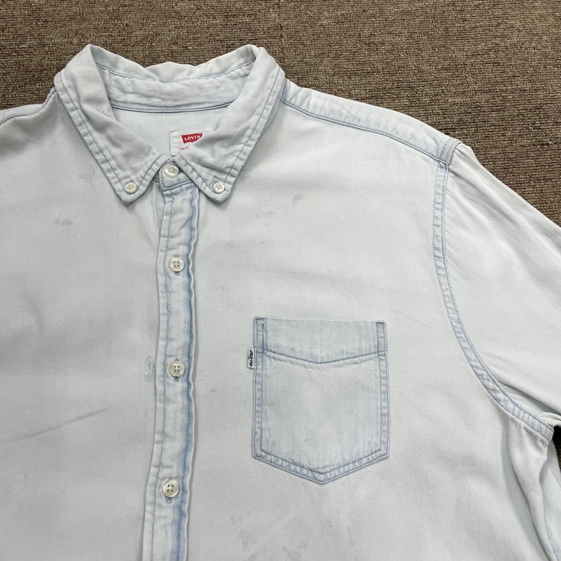(L) Levi's 리바이스 코튼 데님 셔츠 상품이미지5