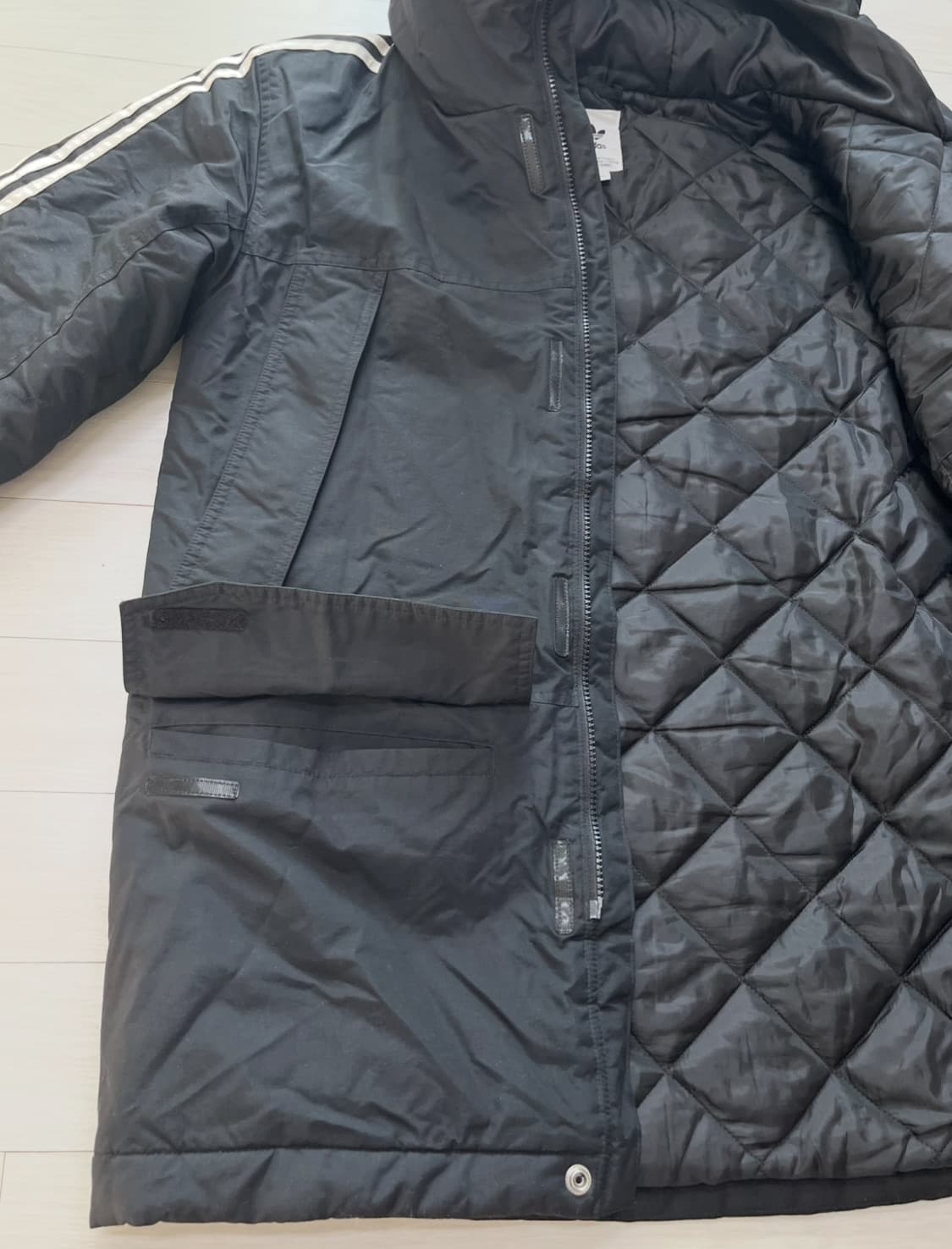 아디다스 3S 패딩 자켓 오리지널 파카 L 상품이미지8