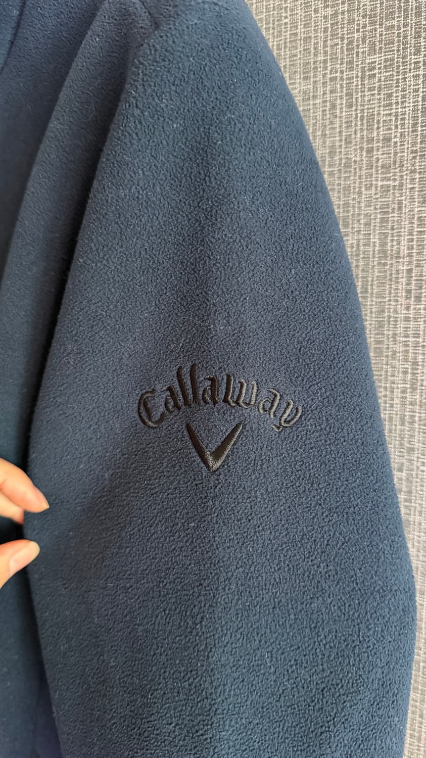 캘러웨이 플리스 자켓 네이비 후리스 집업 점퍼 골프 일상복 남여공용 95 상품이미지3