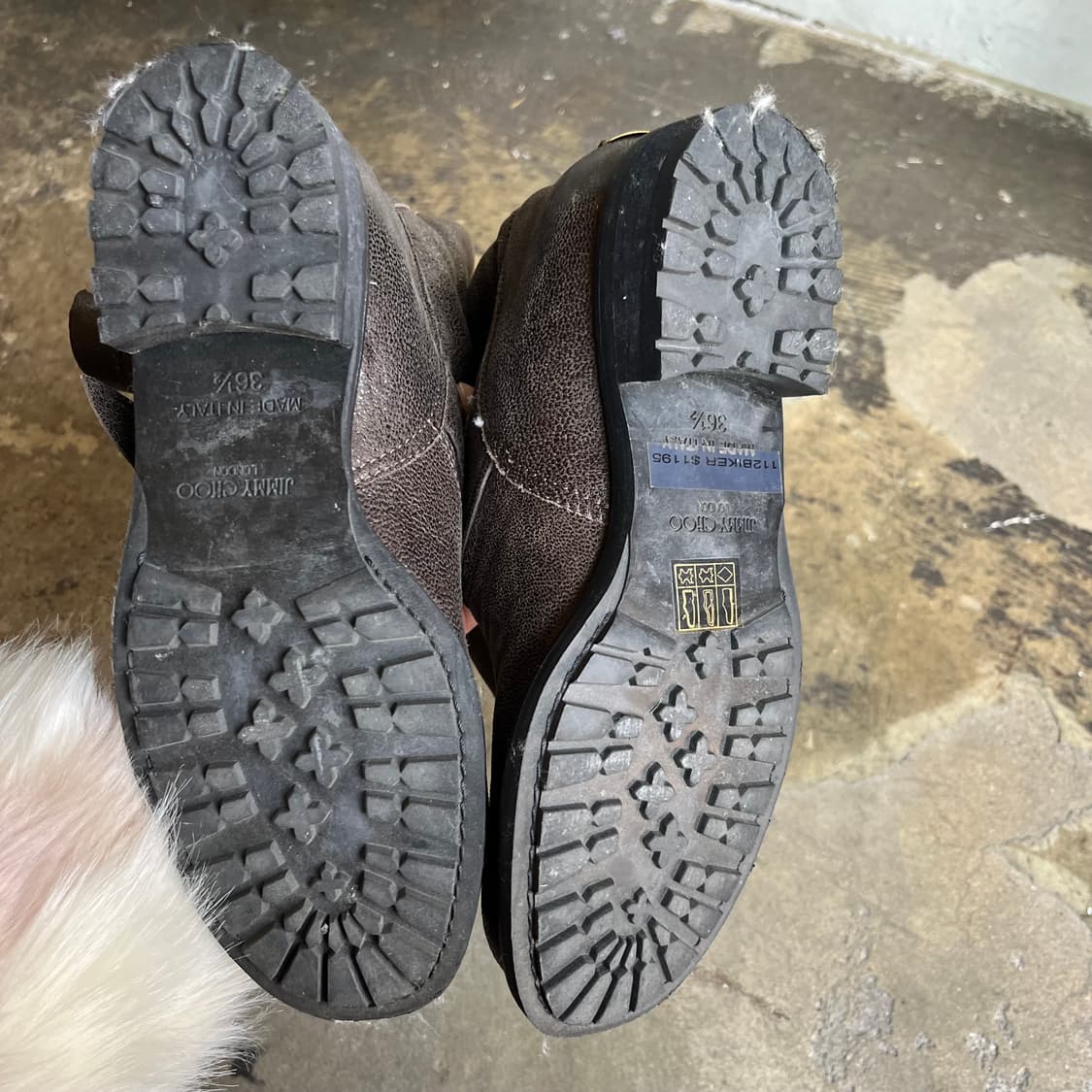 지미츄 글리터 안감 퍼 엔지니어 부츠 상품이미지9