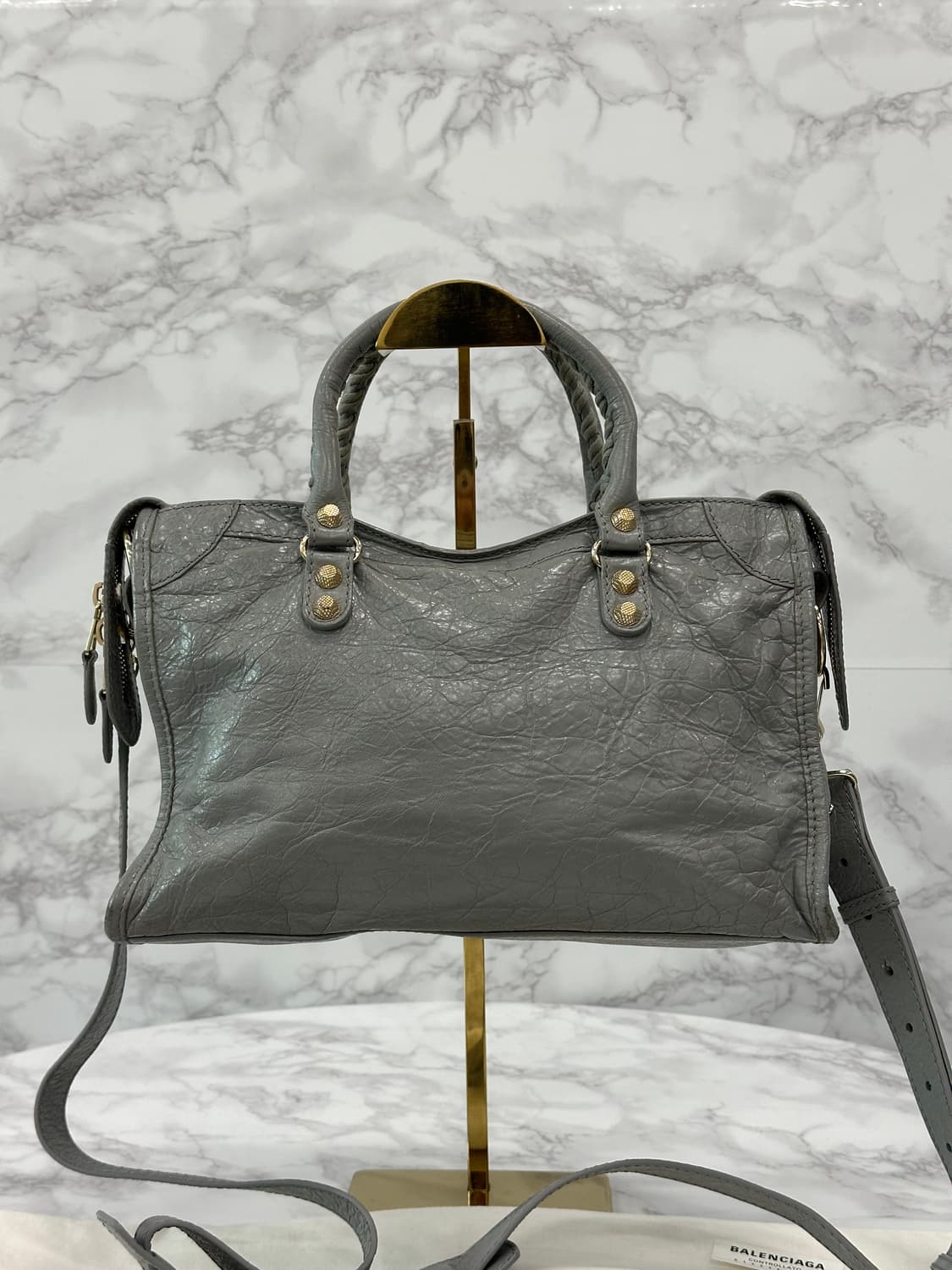 발렌시아가 모터 시티백 그레이 상품이미지7