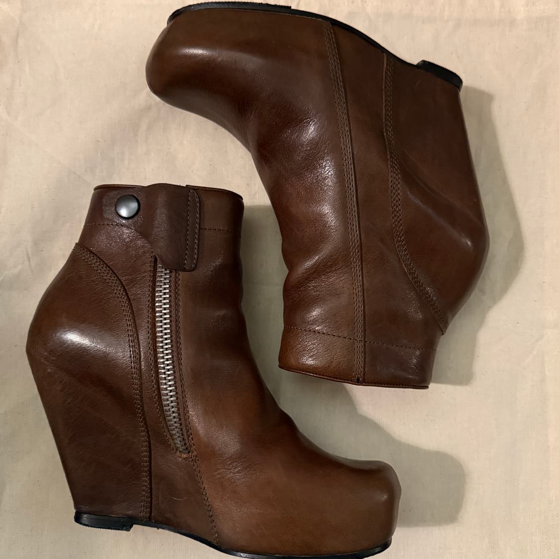 릭오웬스 웨지힐 앵클 부츠 상품이미지2