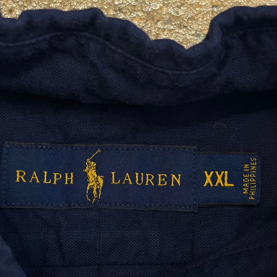 새상품급 미국 빈티지 폴로랄프로렌 네이비 긴팔 셔츠 상품이미지5