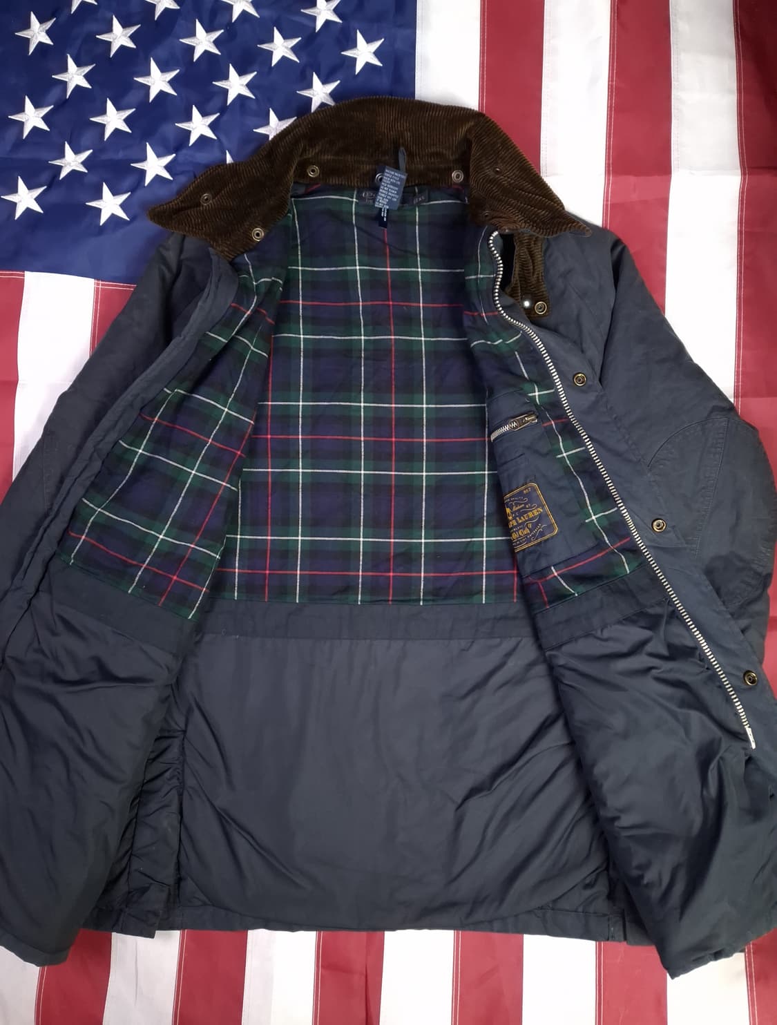 오리지날 랄프로렌폴로 타탄체크 왁스 자켓 상품이미지9
