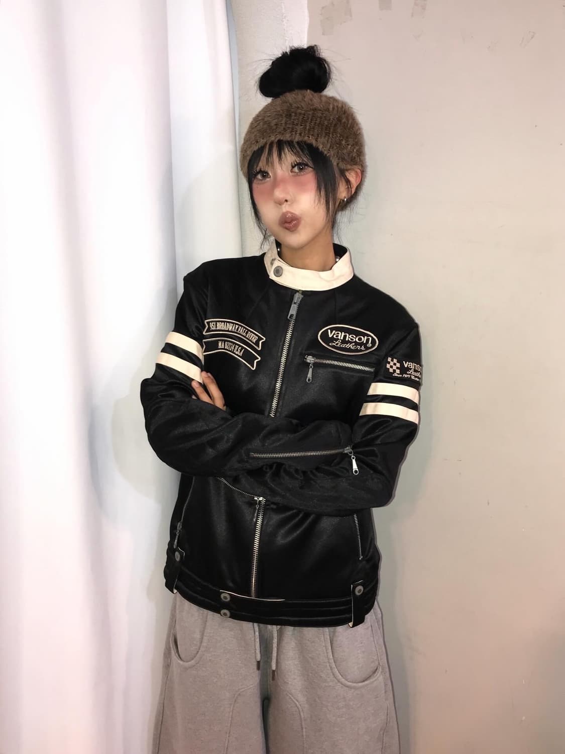 Vanson Embroidery Rider Jacket 상품이미지4