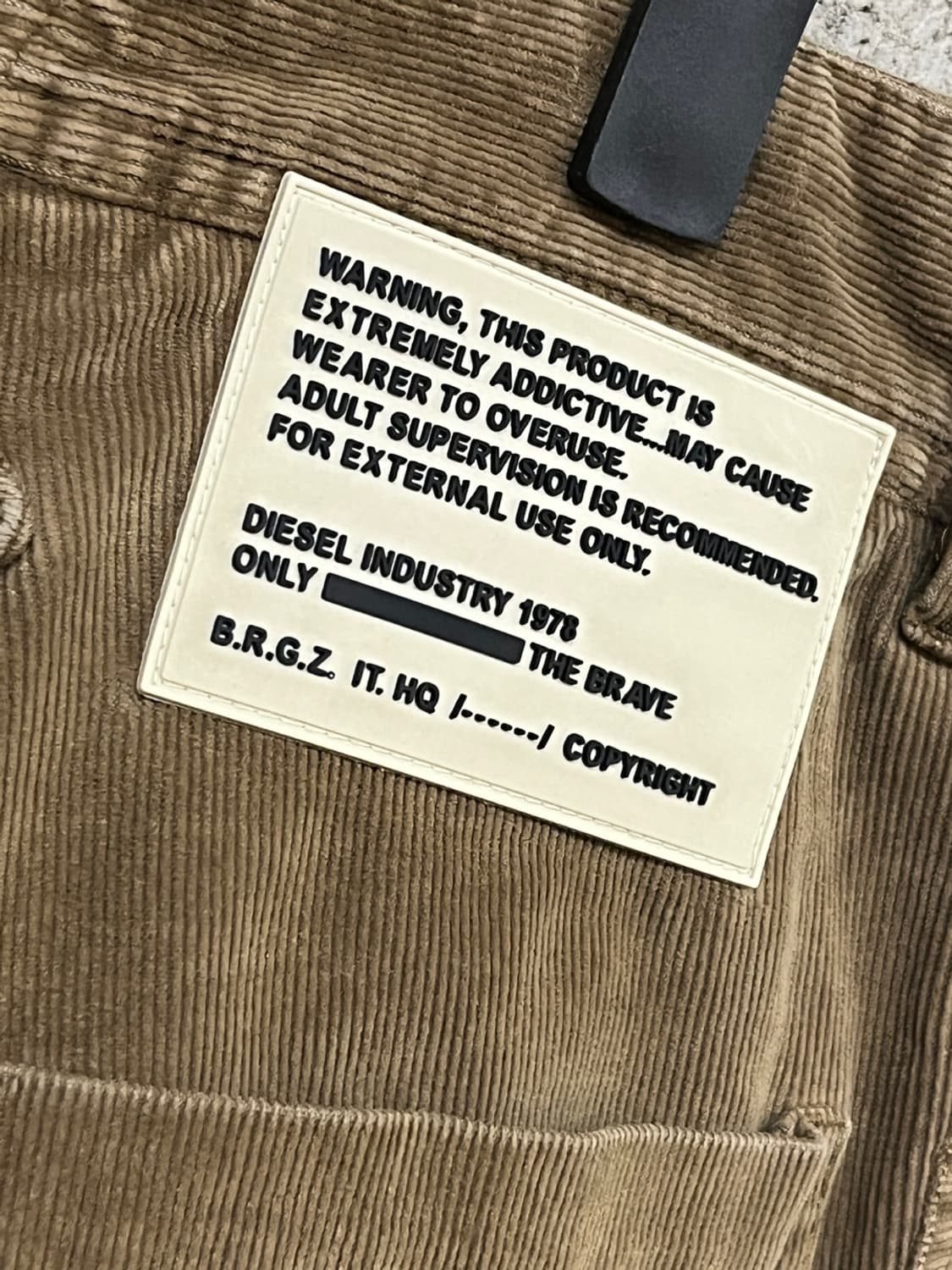 디젤 브라운 코듀로이 팬츠 상품이미지4