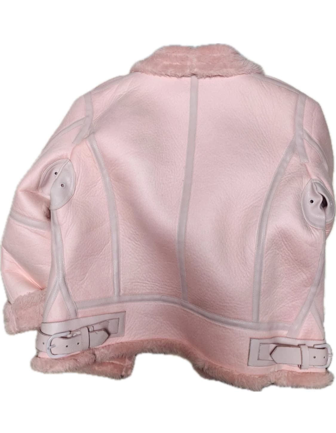 딸기우유 핑크 무스탕 상품이미지3