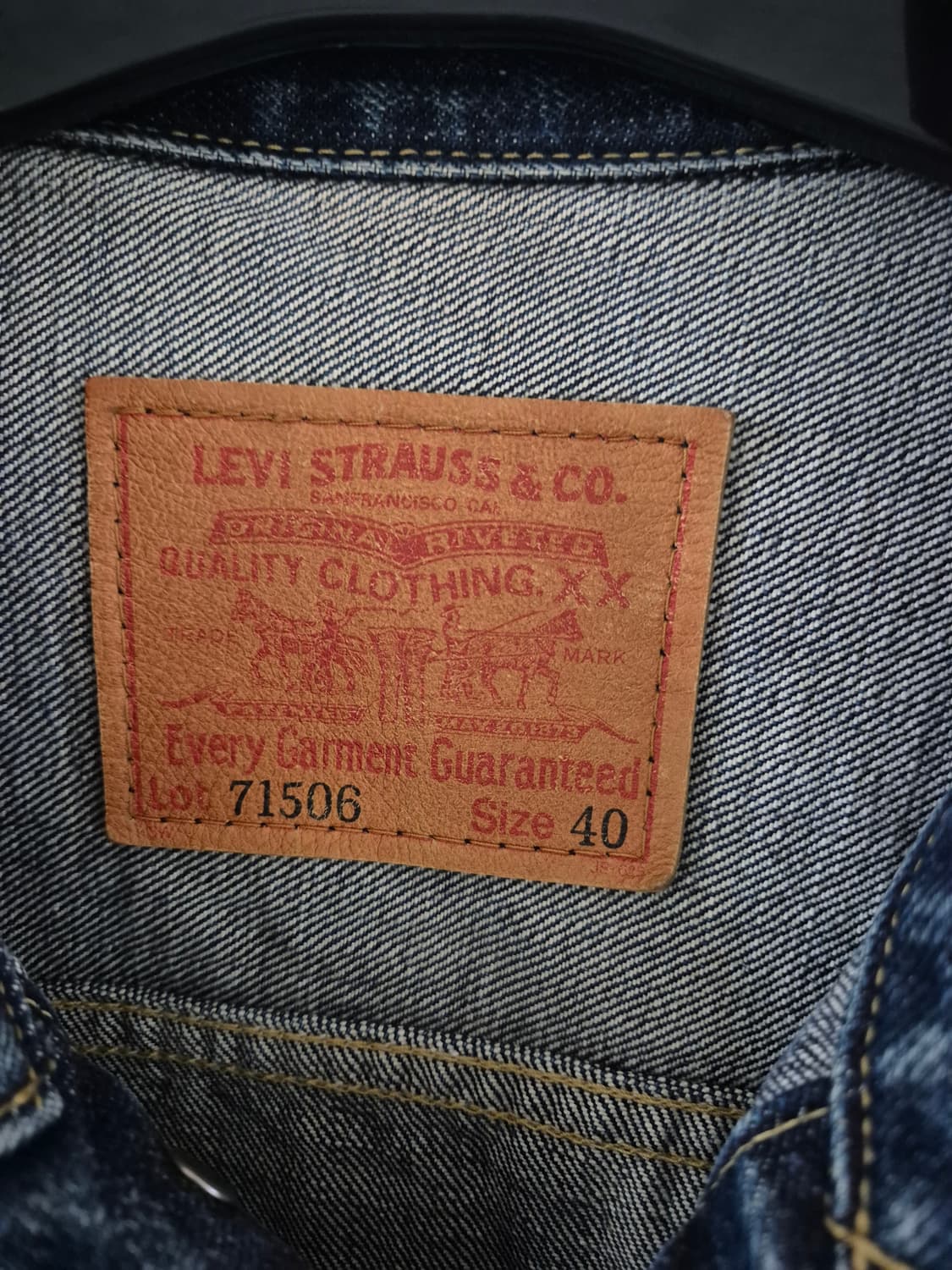 리바이스 90'빈티지 y2k 데님 청자켓 MEN 상품이미지6