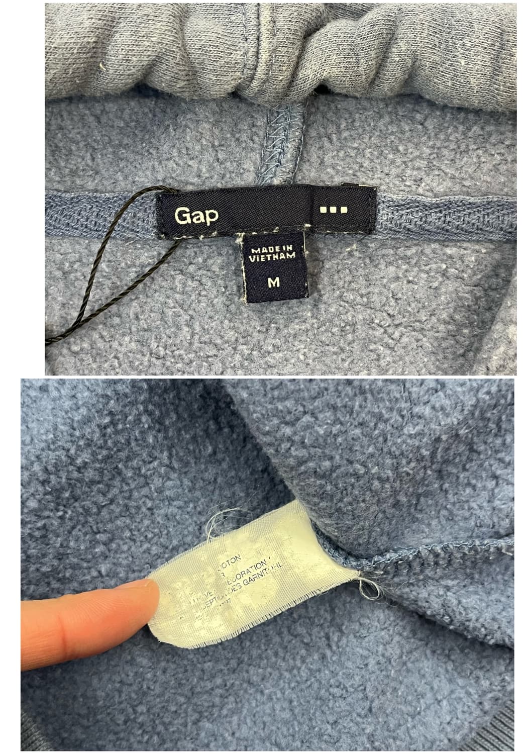 갭 후드티 스카이 블루 M #csz1843 상품이미지4