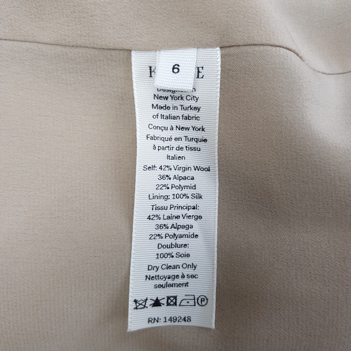 KHAITE 케이트 알파카  버진울 블렌드 더블 브레스티드 자켓 6사이즈 상품이미지7