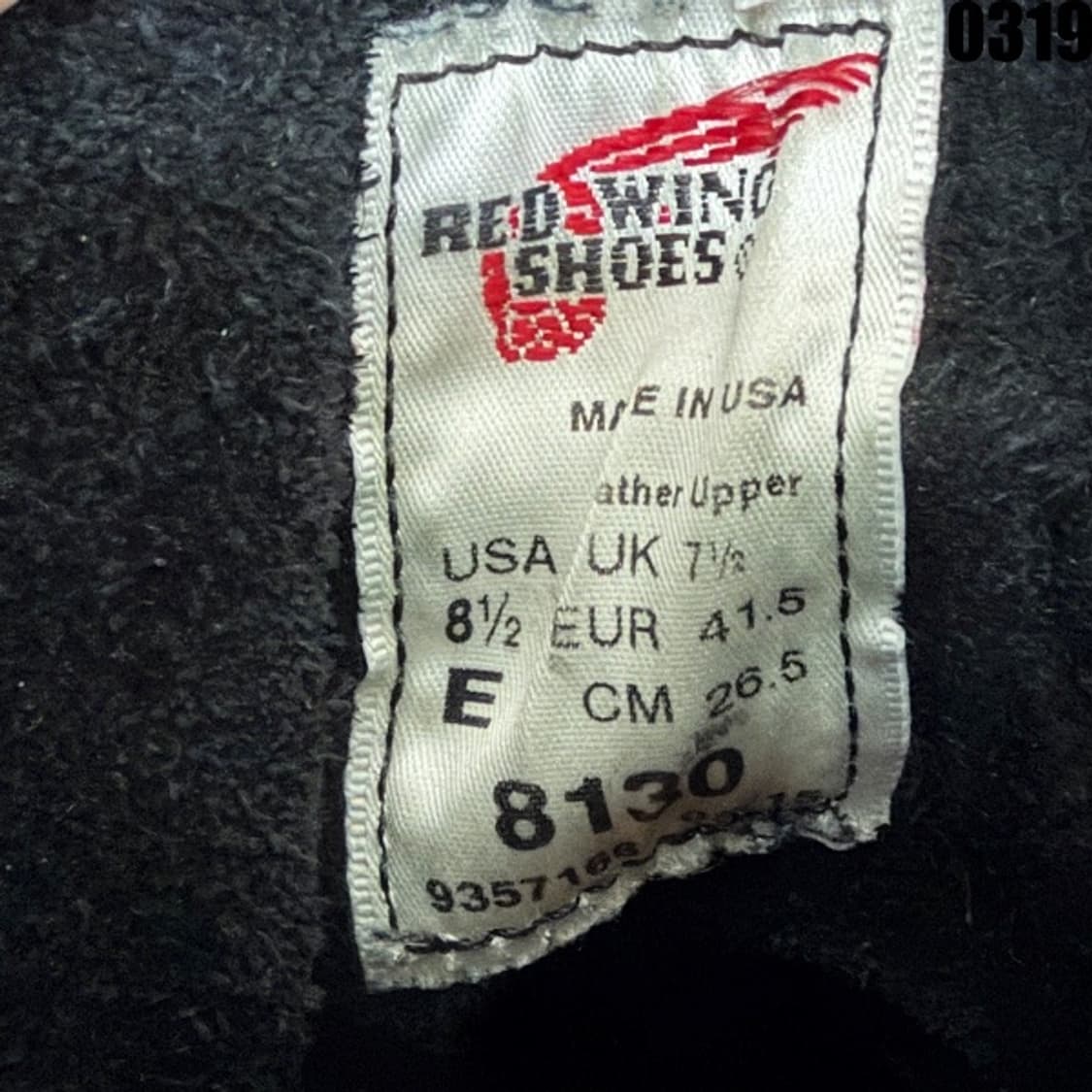 RED WING 8130 목토 부츠 265 0319  상품이미지9