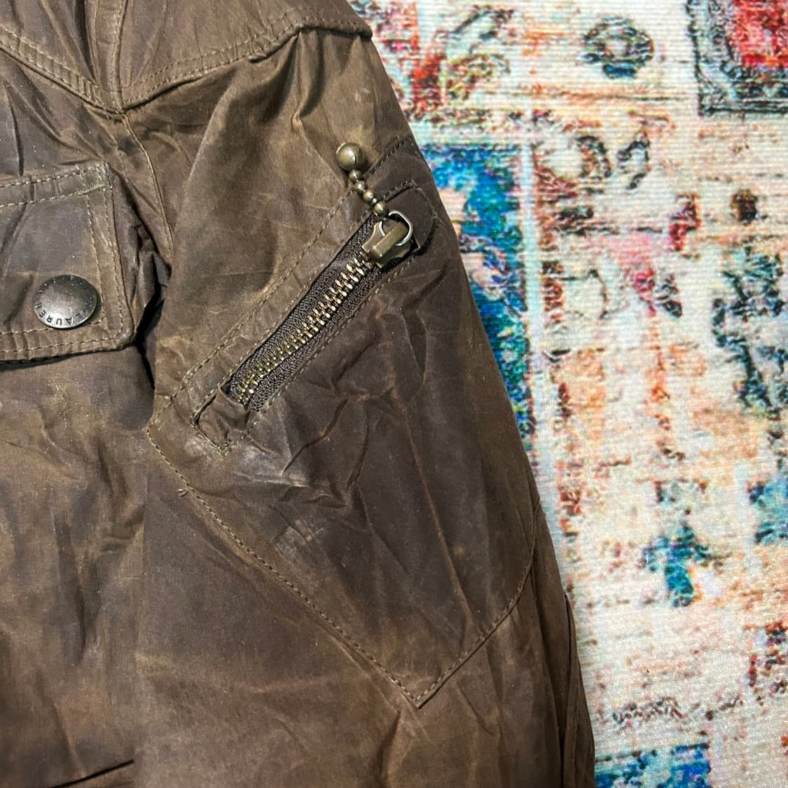 [S] 폴로 랄프로렌 벨티드 왁스 코팅 자켓 상품이미지3