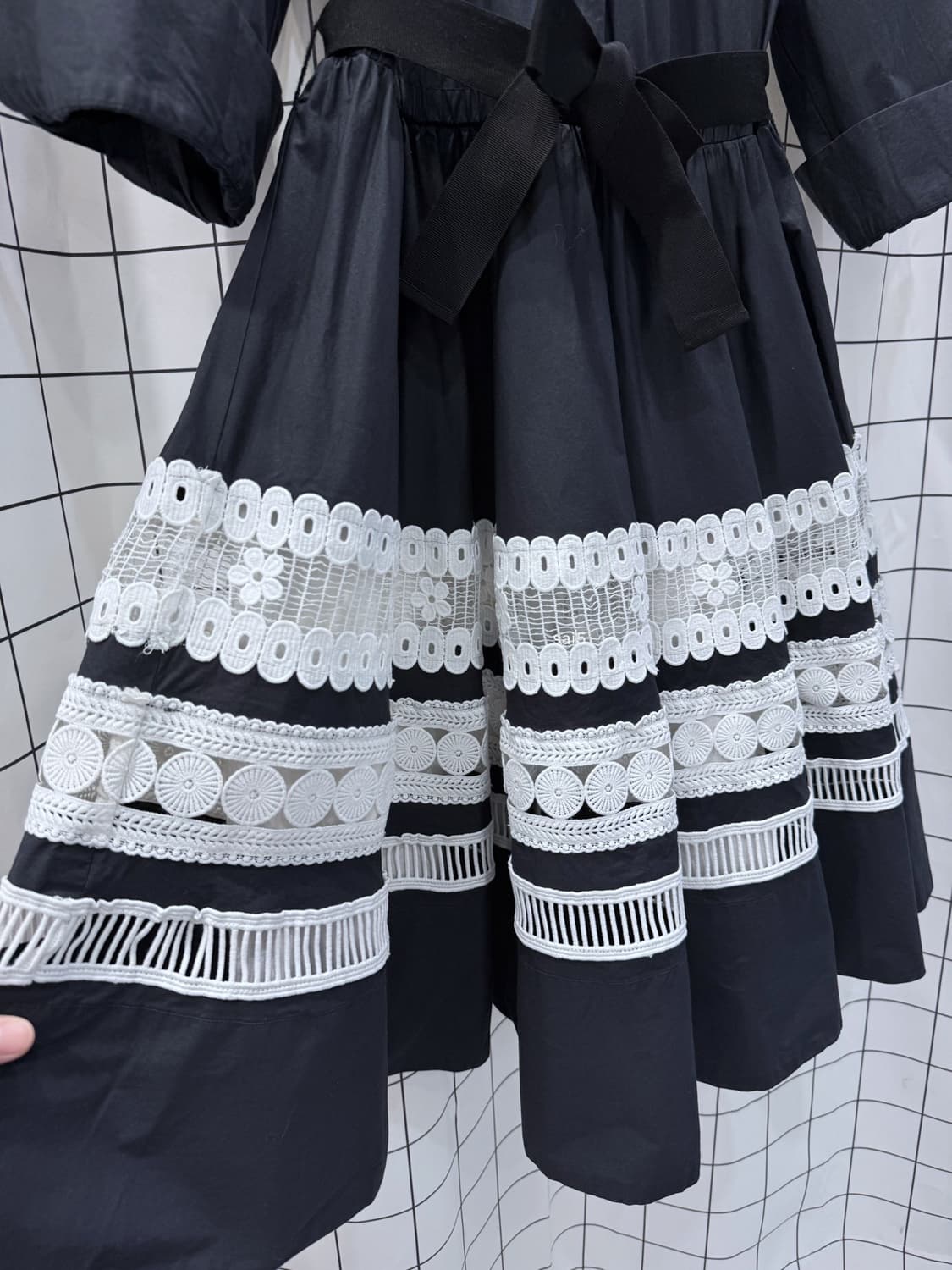 마쥬 레이스 셔츠 원피스 상품이미지3
