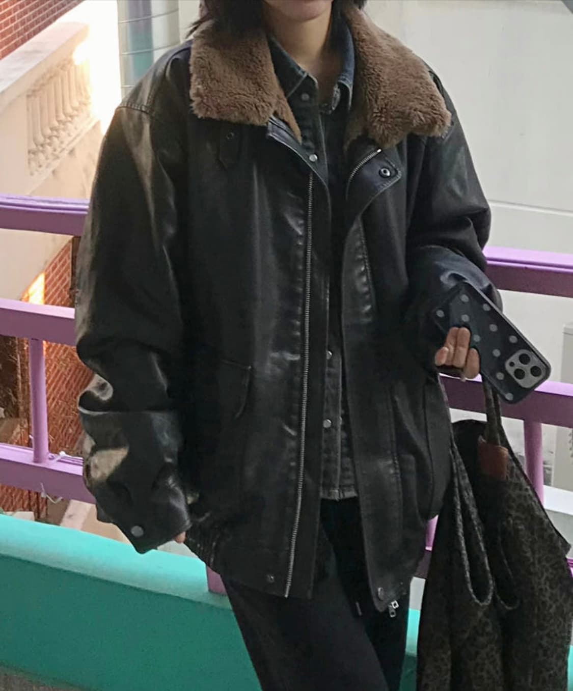 헤비브 SAM LEATHER MUSTANG JUMPER 무스탕 상품이미지1