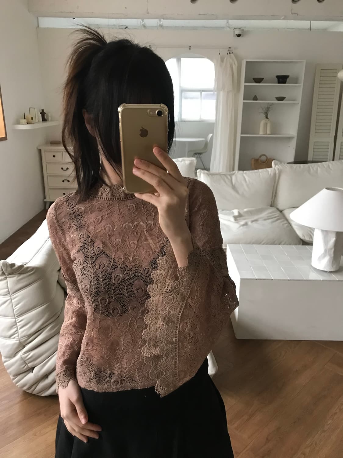 vintage lace top 상품이미지3