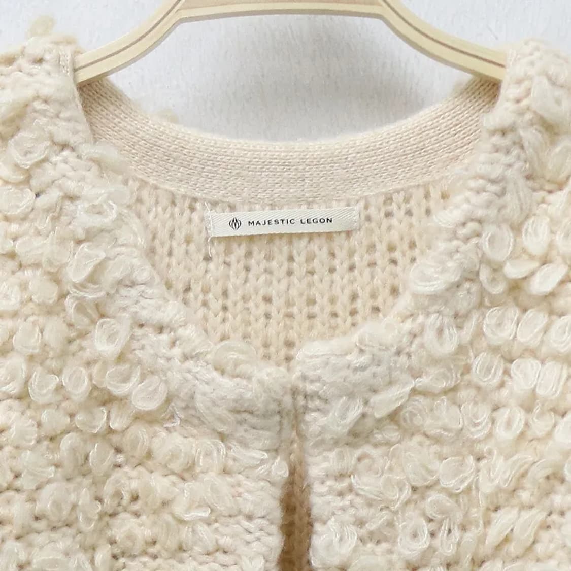 MAJESTIC LEGON 부클 니트 가디건 63617 상품이미지5