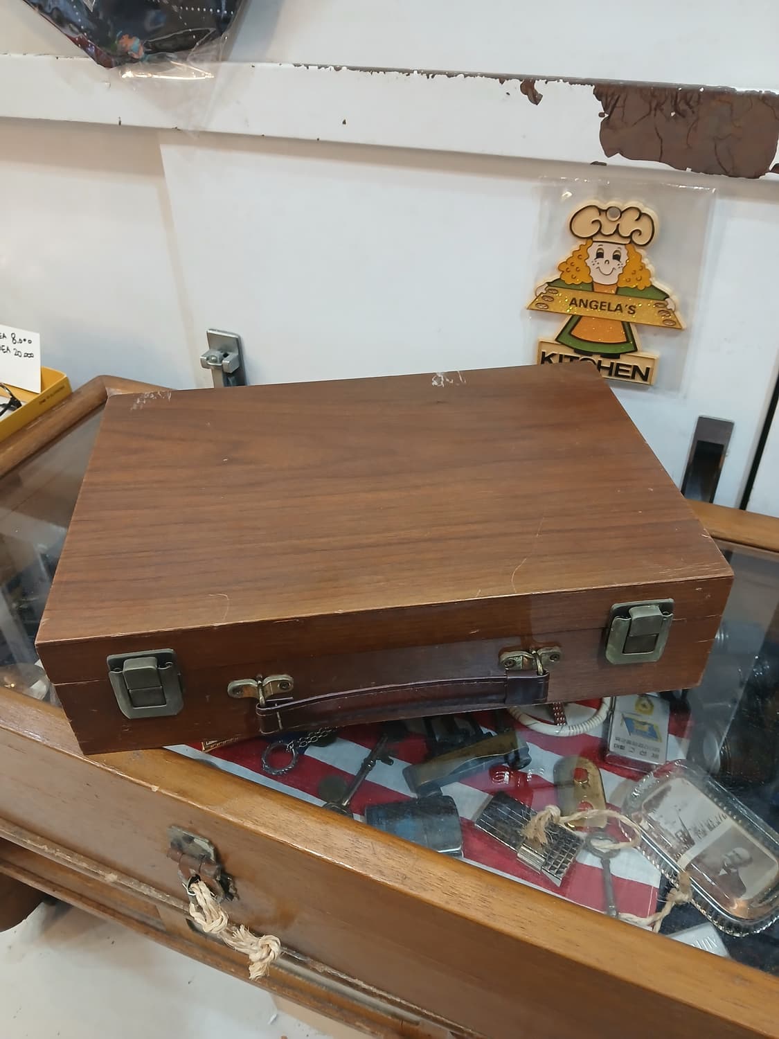 80년대 빈티지 미국 카지노칩 보관 나무박스  상품이미지1