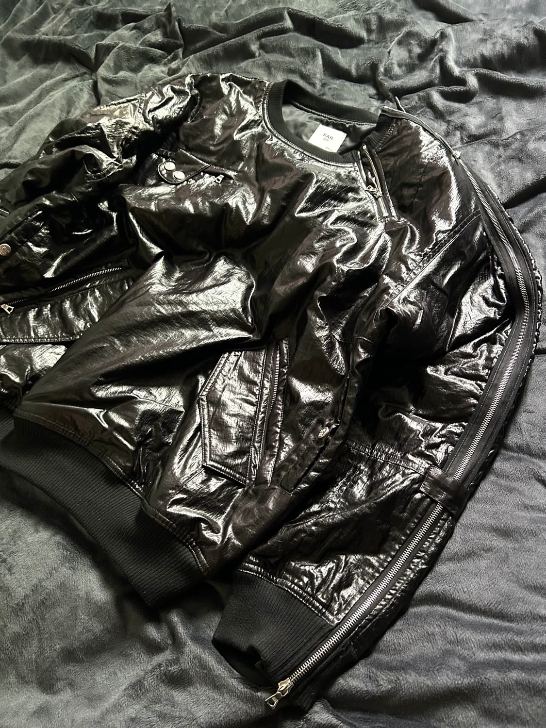 Flight Nylon Bomber Zip Sweat Shirts 상품이미지1