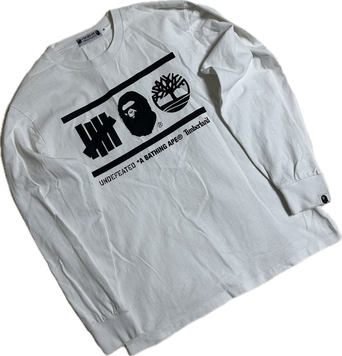 베이프 언디핏 팀버랜드 콜라보 롱 슬리브 티셔츠 상품이미지2