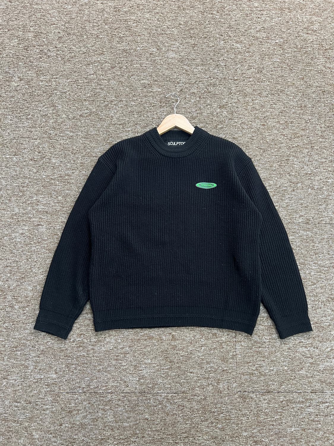 스컬프터 블랙 니트 OS 상품이미지1