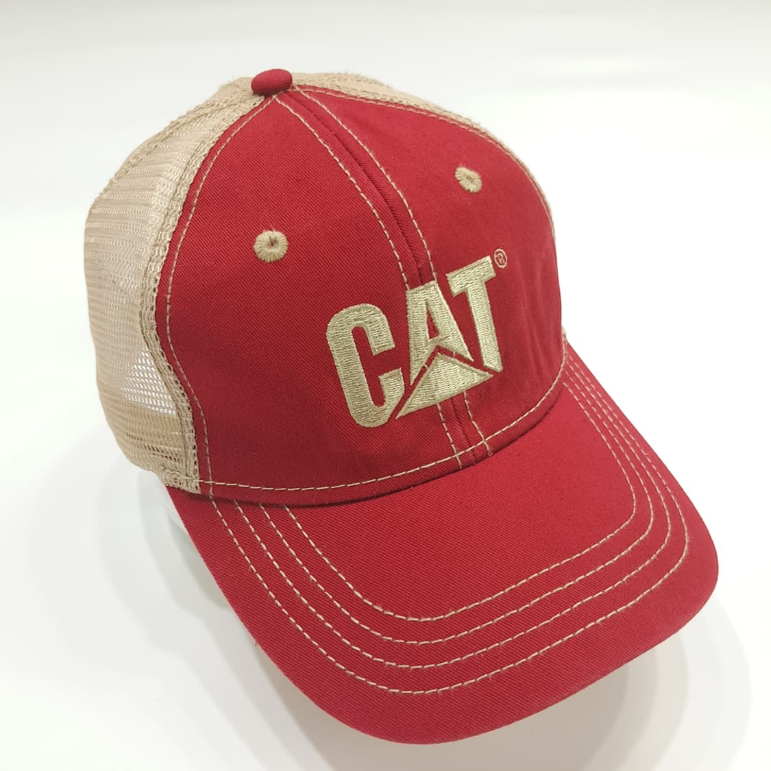 빈티지 CAT 레드 메쉬 트러커캡 P998 상품이미지2