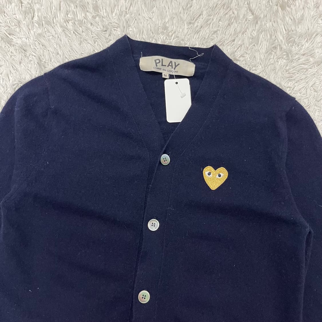Comme des Garçons navy cardigan 상품이미지5