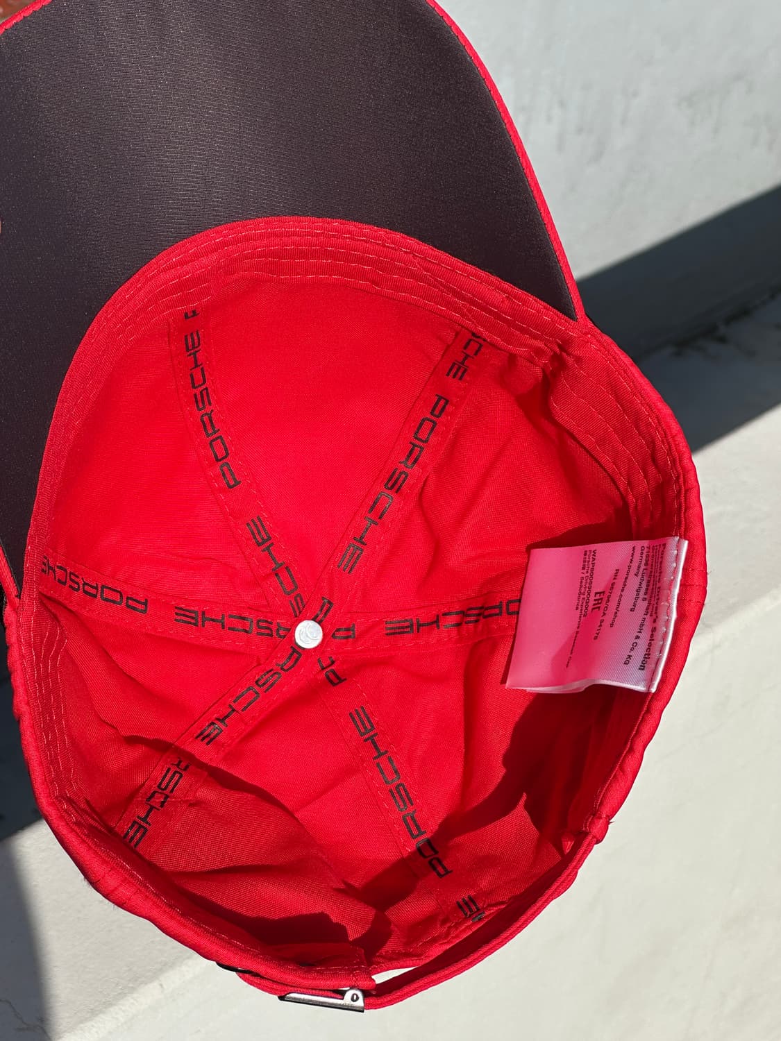 [F] 포르쉐 로고 레드 볼캡 모자 상품이미지5