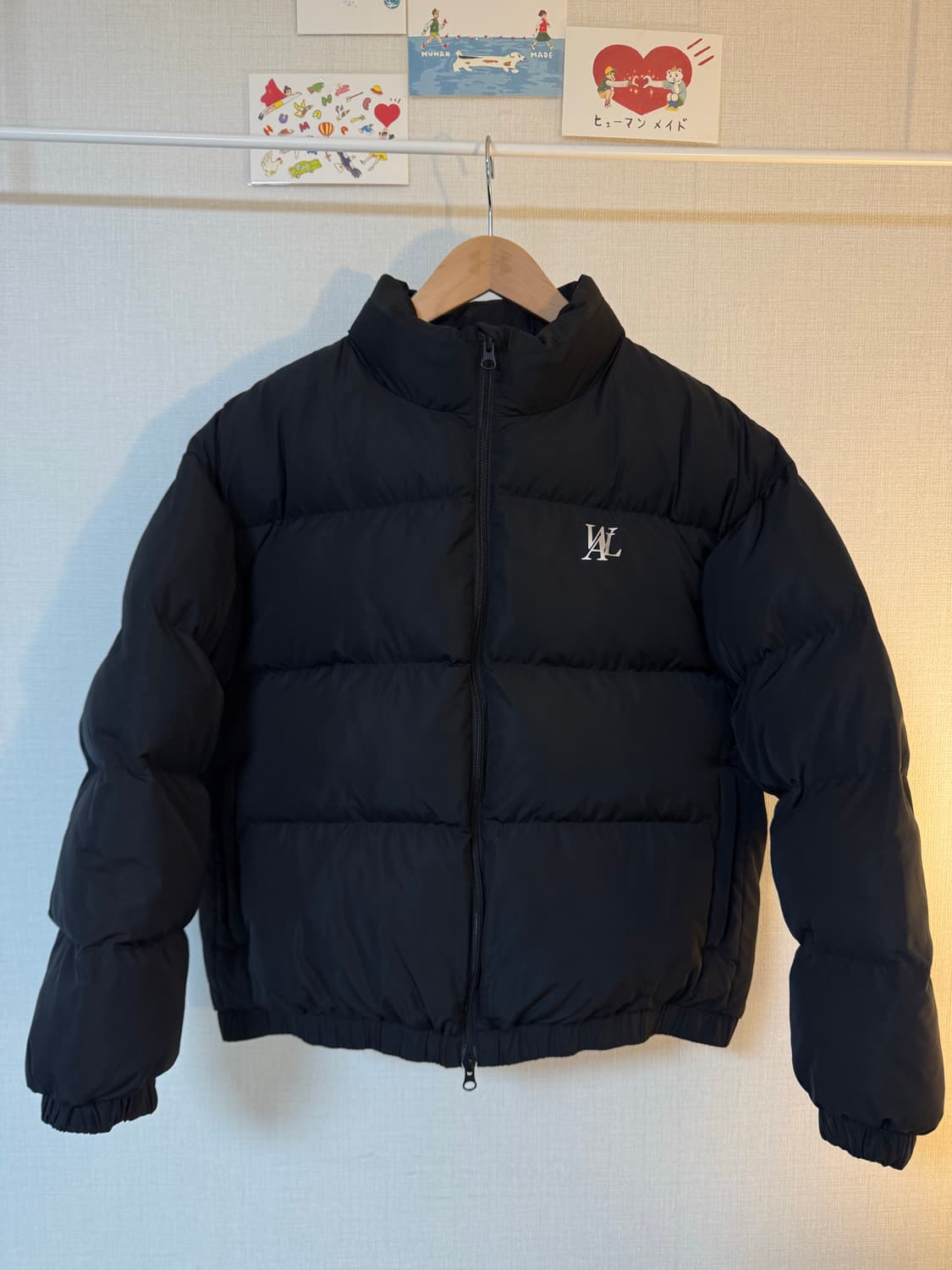 [M]우알롱 시그니처 숏패딩 블랙 상품이미지1